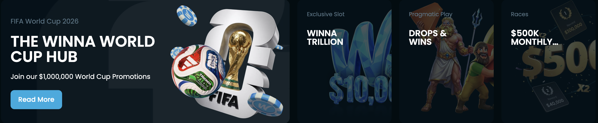 Winna monthly races promo banner